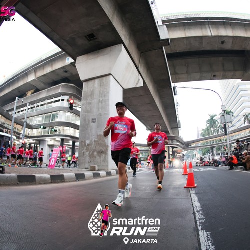 Race photo from SMARTFREN RUN 2026