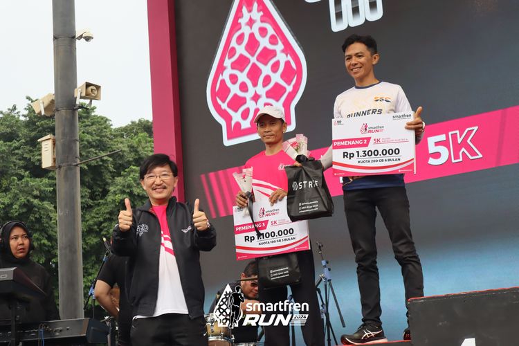 Race photo from Smartfren Run 2024