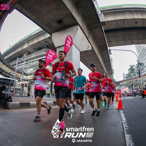 Race photo from SMARTFREN RUN 2026