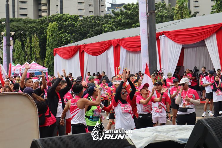 Race photo from Smartfren Run 2024