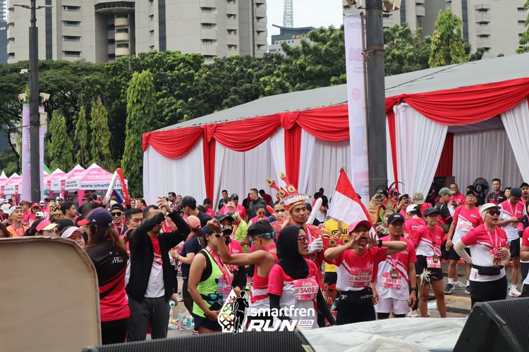 Race photo from Smartfren Run 2024