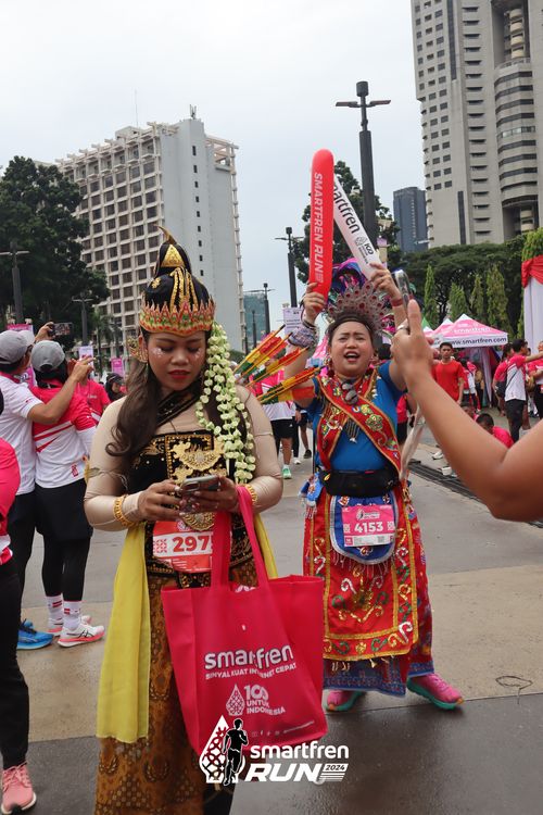 Race photo from Smartfren Run 2024