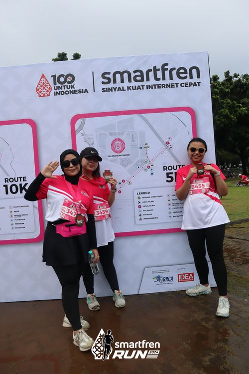 Race photo from Smartfren Run 2024