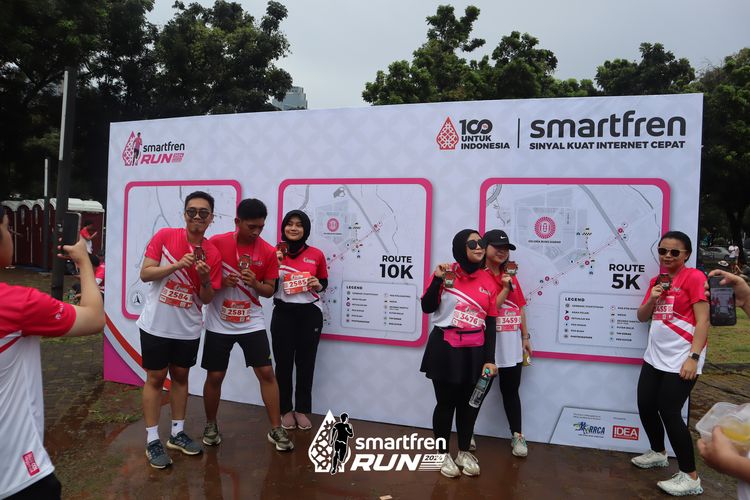 Race photo from Smartfren Run 2024