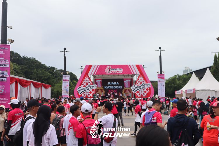 Race photo from Smartfren Run 2024