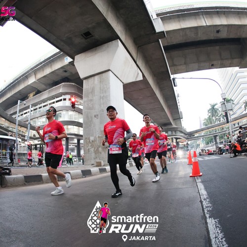 Race photo from SMARTFREN RUN 2026