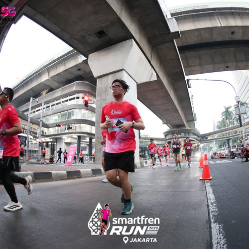 Race photo from SMARTFREN RUN 2026