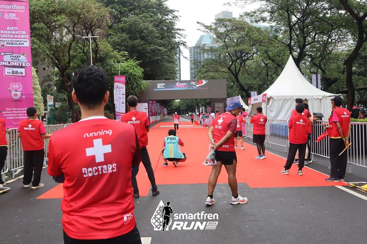 Race photo from Smartfren Run 2024