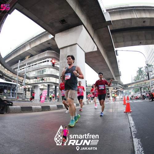 Race photo from SMARTFREN RUN 2026