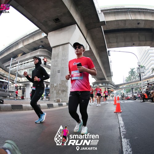 Race photo from SMARTFREN RUN 2026