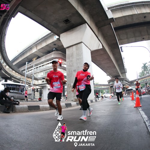 Race photo from SMARTFREN RUN 2026