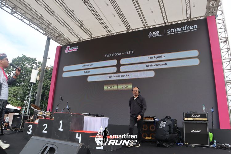 Race photo from Smartfren Run 2024