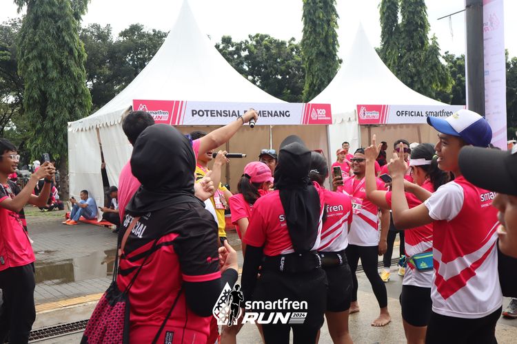 Race photo from Smartfren Run 2024