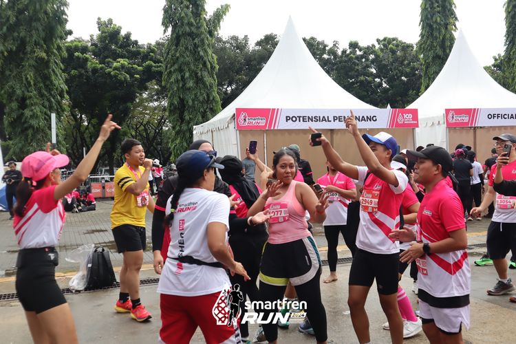 Race photo from Smartfren Run 2024