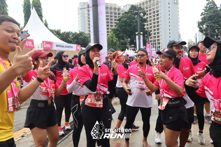 Race photo from Smartfren Run 2024