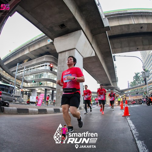 Race photo from SMARTFREN RUN 2026