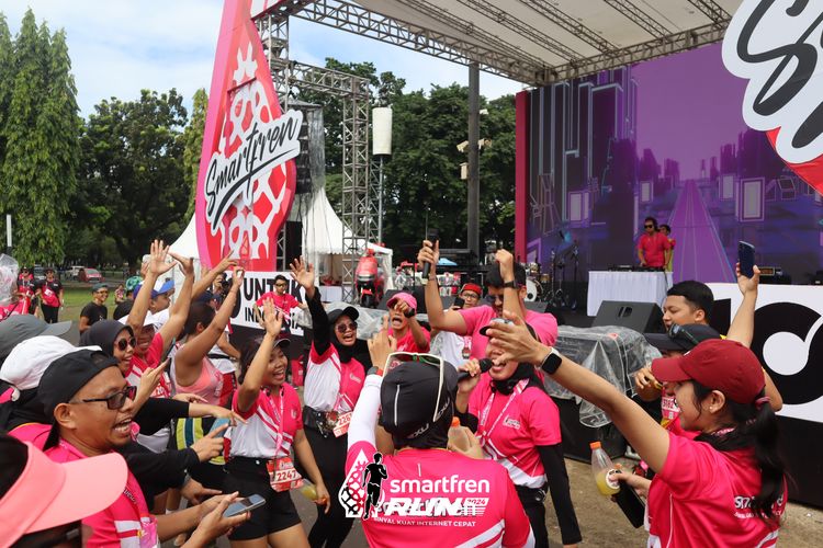 Race photo from Smartfren Run 2024