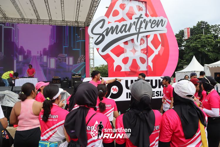Race photo from Smartfren Run 2024