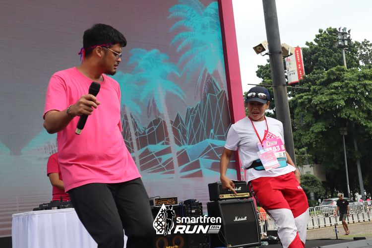 Race photo from Smartfren Run 2024