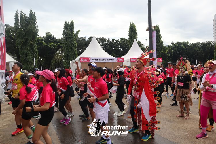 Race photo from Smartfren Run 2024