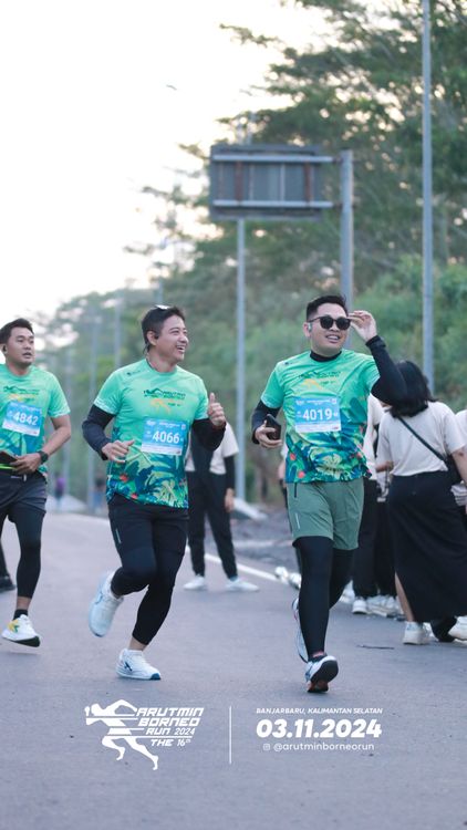 Race photo from Arutmin Borneo Run 2024