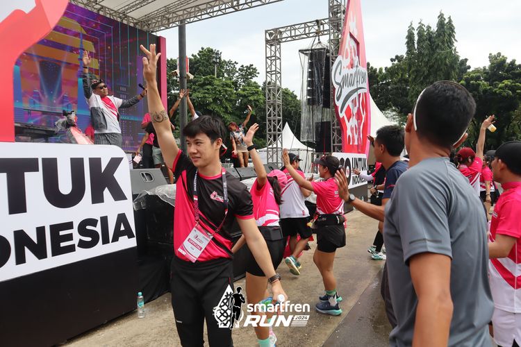 Race photo from Smartfren Run 2024