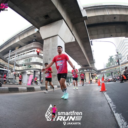 Race photo from SMARTFREN RUN 2026