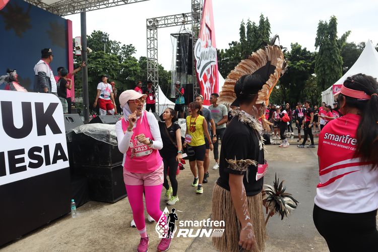 Race photo from Smartfren Run 2024