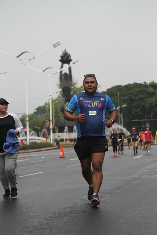 Race photo from Road to BAF Lions Run 2024