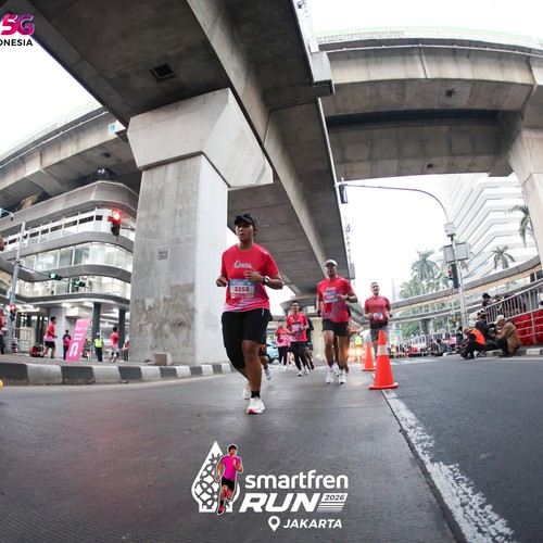 Race photo from SMARTFREN RUN 2026