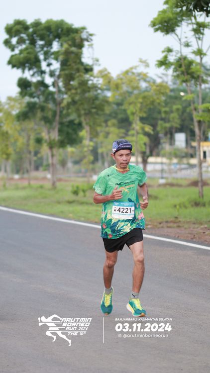 Race photo from Arutmin Borneo Run 2024