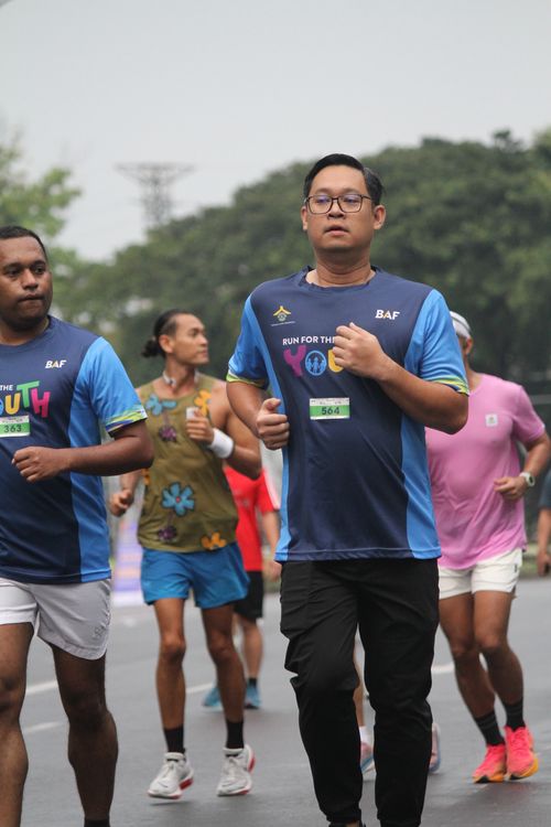 Race photo from Road to BAF Lions Run 2024
