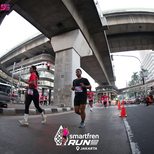 Race photo from SMARTFREN RUN 2026