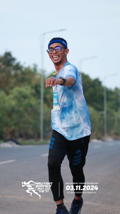 Race photo from Arutmin Borneo Run 2024