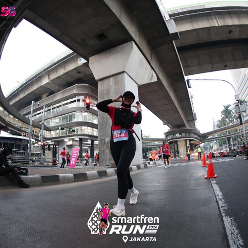 Race photo from SMARTFREN RUN 2026