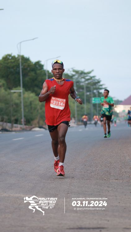 Race photo from Arutmin Borneo Run 2024