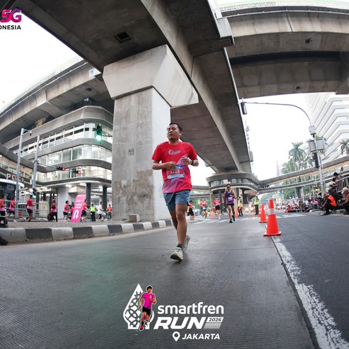 Race photo from SMARTFREN RUN 2026