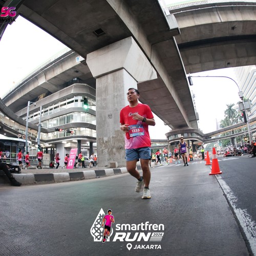 Race photo from SMARTFREN RUN 2026