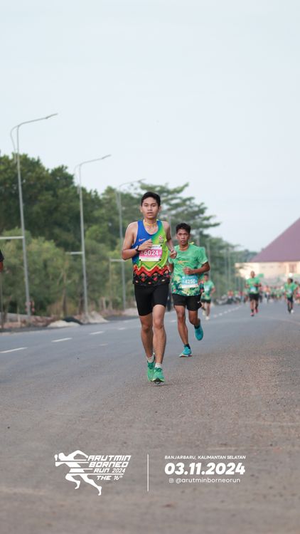 Race photo from Arutmin Borneo Run 2024