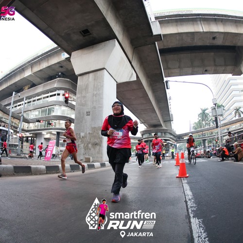Race photo from SMARTFREN RUN 2026