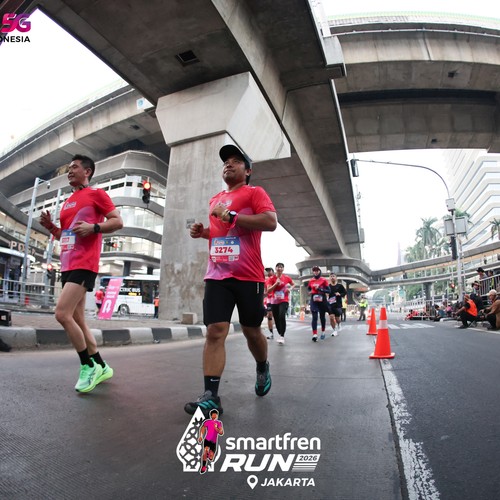 Race photo from SMARTFREN RUN 2026