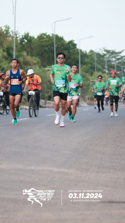 Race photo from Arutmin Borneo Run 2024