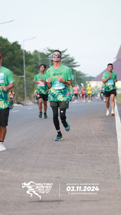Race photo from Arutmin Borneo Run 2024