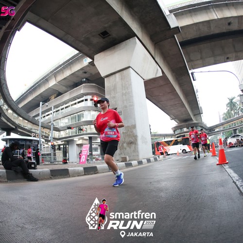 Race photo from SMARTFREN RUN 2026