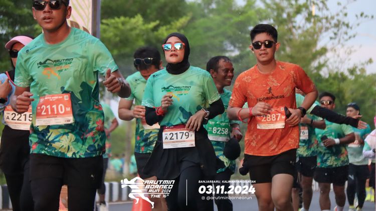 Race photo from Arutmin Borneo Run 2024