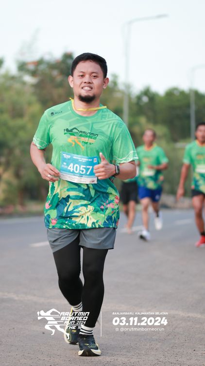 Race photo from Arutmin Borneo Run 2024