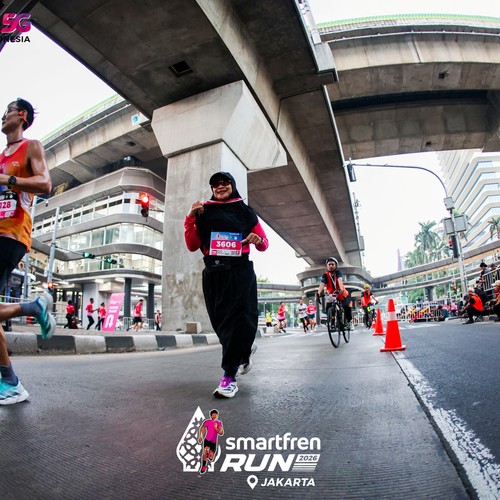 Race photo from SMARTFREN RUN 2026