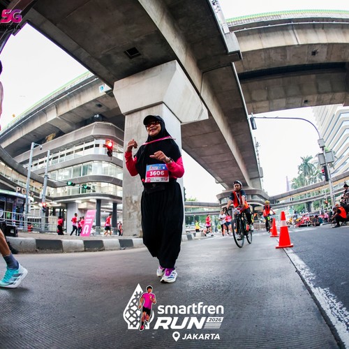 Race photo from SMARTFREN RUN 2026
