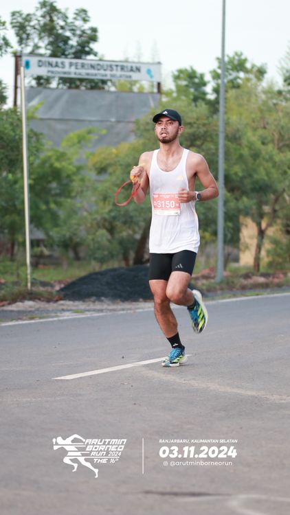 Race photo from Arutmin Borneo Run 2024