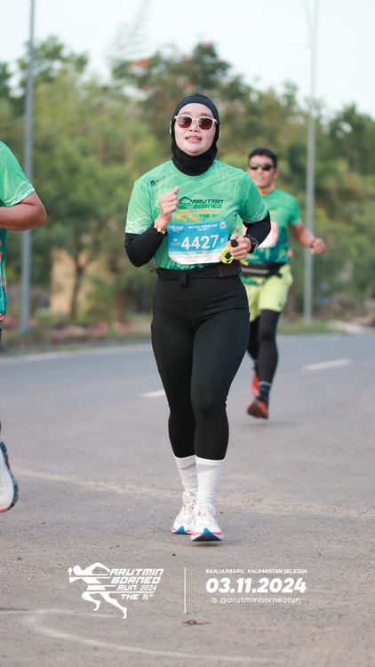 Race photo from Arutmin Borneo Run 2024